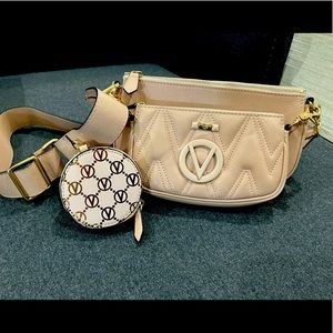 Mario Valentino quilted 3 in 1 small crossbody bag